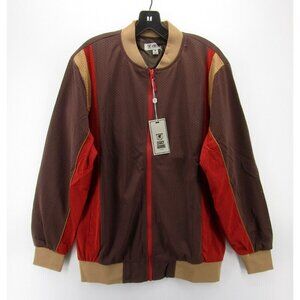 Stacy Adams Jacket Medium Track Coat Mesh Casual Full Zip Sport NEW
